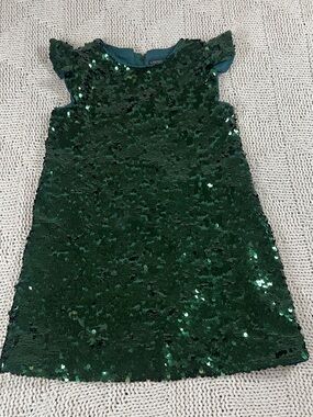 Crewcuts Emerald Sequin Pencil Dress